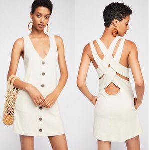Free People Beach Scarlet Mini Dress in White L